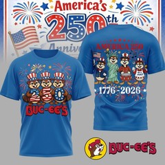 Buc-ee’s America 250th Anniversary Shirt 1776-2026 July 4th USA Beaver Tee
