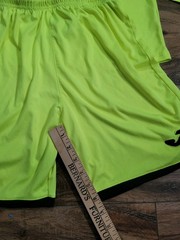 Joma Mens Neon Yellow Long Sleeve Padded Sleeve Soccer Goalie Goal Keeper Set