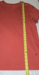 Cremieux Men’s V-Neck T-Shirt Red Short Sleeve Size Medium Stretch Cotton