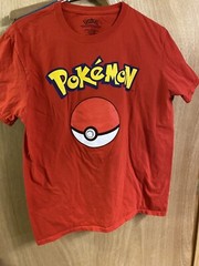 Pokemon Poke Ball Graphic T-Shirt Men’s L Red Cotton Short Sleeve