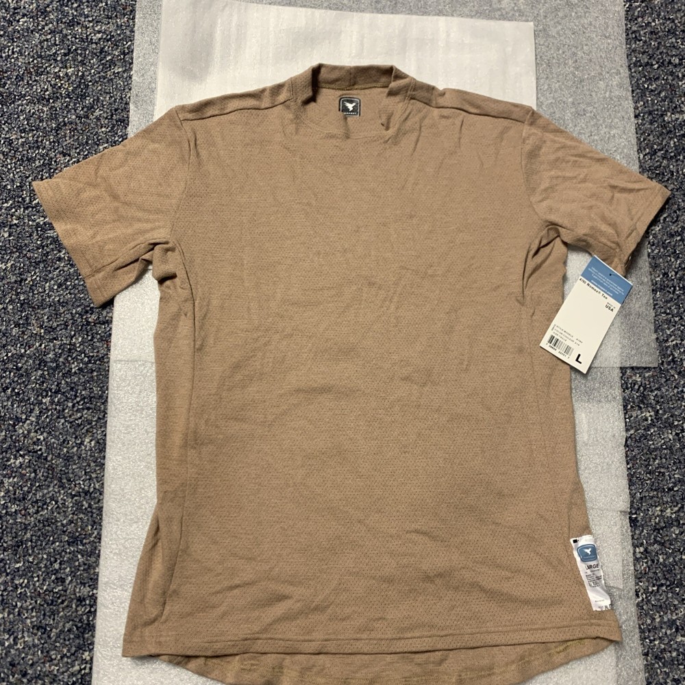 Insport A-760 Nomex Flame Resistant FR Brown T-Shirt Men’s Large Made in USA
