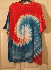Handmade Spiral Tie Dye Shirt Unisex Men Women 2X 2XL Hippie Cotton Gildan T063