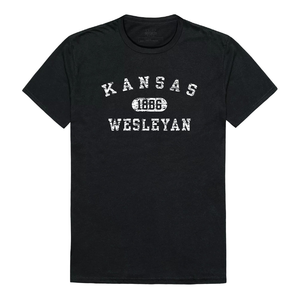 Kansas Wesleyan University Coyotes NCAA Distressed Arch College Tee T Shirt