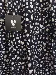 V By Very Mens Cotton Animal Print Party Shirt – Black White Size Uk Large L
