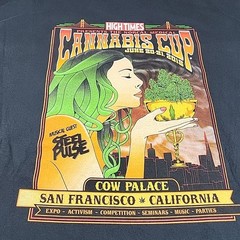 High Times Cannabis Cup 2015 San Francisco Black Graphic Shirt Size 2XL
