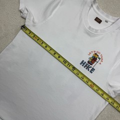 Common People Take a Hike Heavyweight Graphic Logo Tee Men’s S Crew Neck White