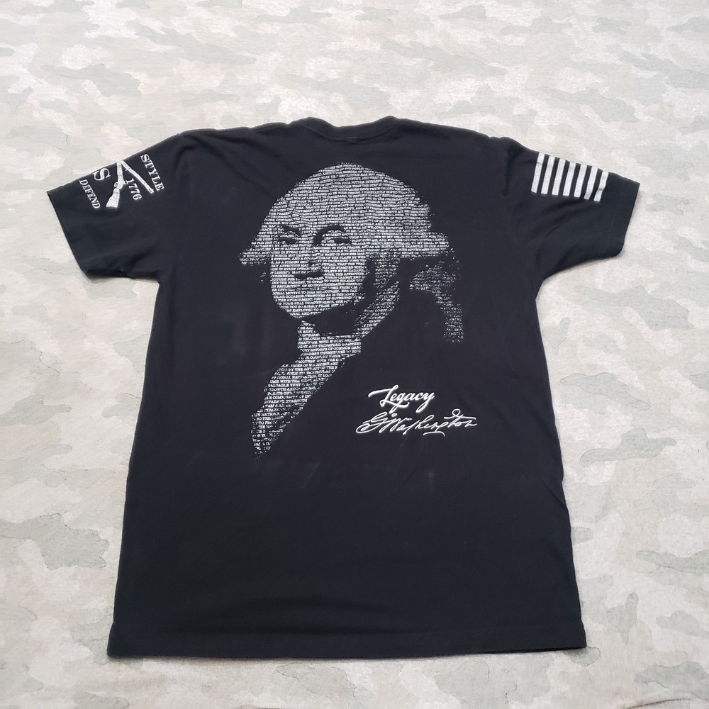 Grunt Style Shirt Mens XL Black Short Sleeve George Washington