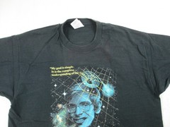 VINTAGE Stephen Hawking Shirt Mens Extra Large Black USA Single Stitch 1995*