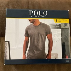 Polo Ralph Lauren Men’s Sz M Gray Black Classic Fit Crew Neck 3 Pack T-Shirt #D