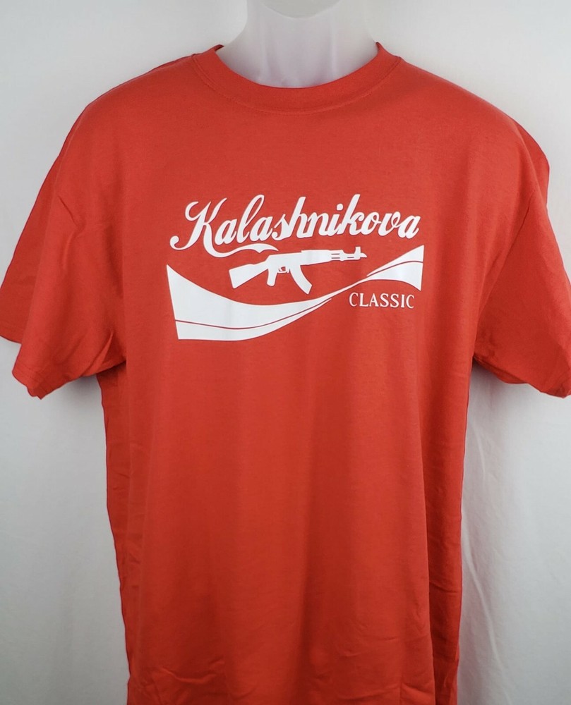 Kalashnikova Classic Red T-Shirt up to 4XL