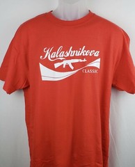 Kalashnikova Classic Red T-Shirt up to 4XL