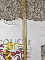 Vintage Bart Simpsons Chicago Bulls T-Shirt L Boxy Cant Touch This Air Bart