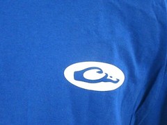 MSRP 19.99 NEW DRAKE WATERFOWL DUCK HEAD LOGO T-SHIRT – BLUE – SIZE M