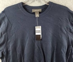 The Men’s Store at Bloomingdale’s Cashmere Blend Sweater Tee XL True Navy S/S