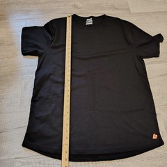 UndrDog Hemp DuraFlow Black T-Shirt Mens Large Bamboo Organic Cotton Curved Hem