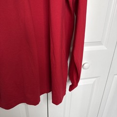 Lands End Super-T Vintage Red Turtle Neck Longsleeve Size XXL 50-52 Old Money