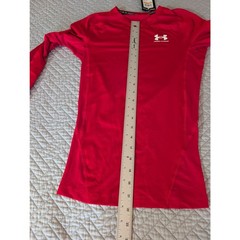 NWT Under Armour Heatgear Men’s Small Red Compression Long Sleeve Shirt (0924)