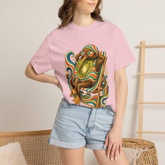 Psychedelic Deck Chair Kiwi Swimmer T-Shirt Graphic
