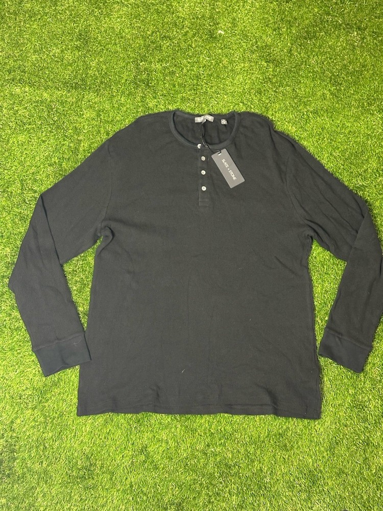 Slate & Stone Men Soft Waffle Henley XL