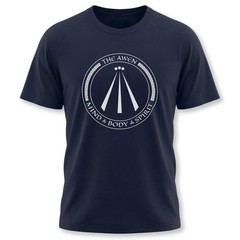 Awen Symbol Graphic with Mind Body Spirit Text T-Shirt | Celtic Unisex Tee