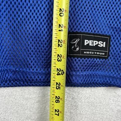 HBCU Pepsi Challenge Football Jersey Blue Size M Cropped Mesh Fabric Graphic