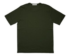 Kired by Kiton $250 Army Green Crepe Cotton Short Sleeve Slim T-Shirt M (50 IT)
