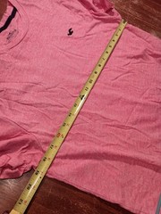 Hollister Men’s Salmon Must Have Collection Curved Hem T-shirt Size Large