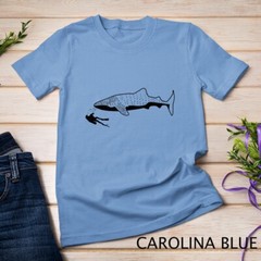 Scuba Diver Swimming With Whale Shark Unisex T-shirt