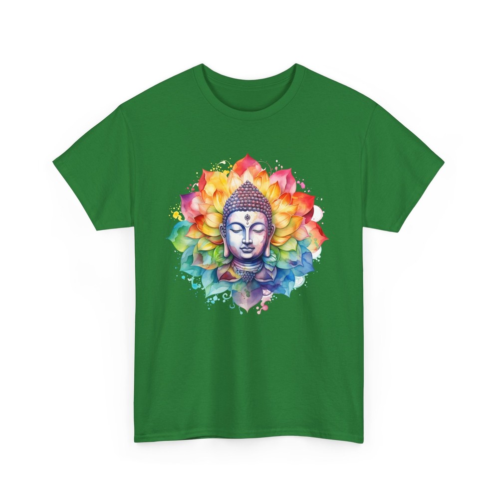 Retro Yoga Zen Lotus Flower T-Shirt – Colorful Floral Tee for Nature Enthusiasts