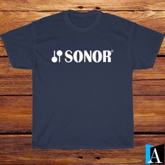 New Shirt SONOR Drums Music Logo Black/White/Grey/Navy T-Shirt Size S-3XL