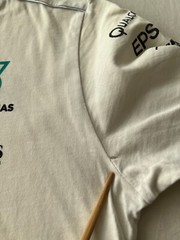 Mercedes Benz AMG Petronas Racing F1 White T-shirt Sz M
