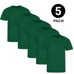 Men’s Plain T-Shirt 3 Pack 5 Pack 100% Cotton Heavy Blend BIG SIZE S to 5XL Tees