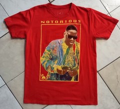 NOTORIOUS BIG Size L Brooklyn Mint 100% Cotton Red T-Shirt FREE SHIPPING!