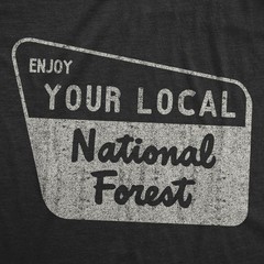Mens Enjoy Your National Forest Funny Outdoor Vintage Camping Mountains T shirt