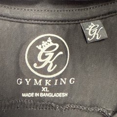 GymKing Logo T-Shirt Sz XL Men’s Black Workout Gym Hydrox Crossfit Short Sleeve