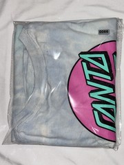 Santa Cruz Skateboards T Shirt Mens Large Multicolor Tie Dye Cotton Streetwear