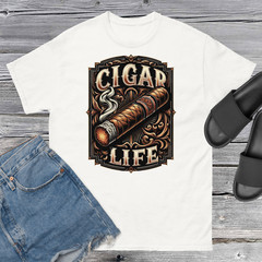 Cigar Life Smoking Lifestyle Graphic Tee Shirt Big Tall Sm Pro Club Shaka RTP T
