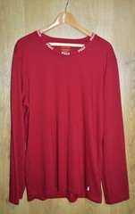 Polo Ralph Lauren Long Sleeve Extra Large XL Designer Logo Collar Polo Burgundy