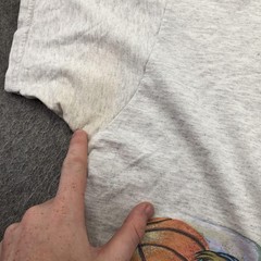 Vintage Looney Tunes Shirt Mens Medium Gray Wile E Coyote Hoop Slam 1996 90s
