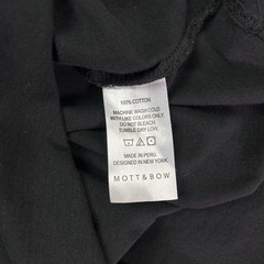 Mott & Bow The Driggs Men’s Large T-Shirt Black Crew Neck 100% Combed Cotton Tee