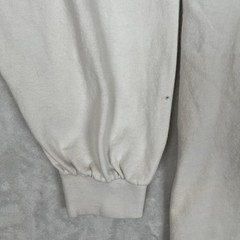 Vintage Navy Long Sleeve T-Shirt Mens XL White Mock Neck Made USA 90s