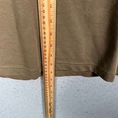 Uniqlo U Airism Mens Size Large Oversized T-Shirt Brown Cotton Blend
