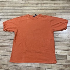 PROSPIRIT Shirt Men L Orange Grunge Skate Tee Knit Thick Stitch Hem Halloween L
