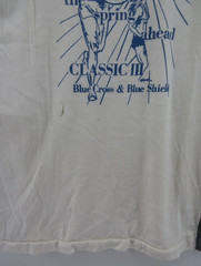 VTG Champion Shirt Men Small (L) Blue Bar Track 70s 80s Tank Top Running Singlet