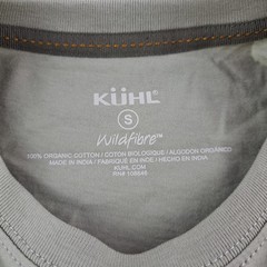 NWT Kuhl T-Shirt Mens Small Wildfibre 100%-Organic Cotton S/S Logo Hiking New