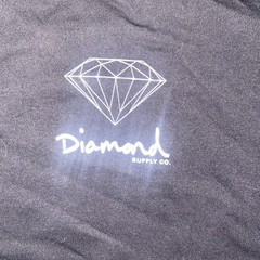 NWT Diamond Supply Co Logo T-Shirt XL Black Skate Streetwear Hip Hop