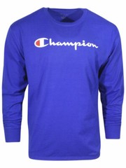 Champion Classic Jersey T-Shirt Men’s Long Sleeve Crew Neck