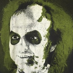 Beetlejuice T Shirt Mens Size Large Black Tim Burton Michael Keaton