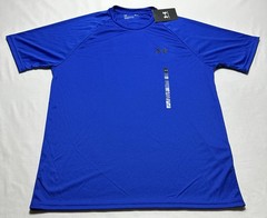 Under Armour UA Tech 2.0 Short Sleeve Shirt Mens Size Medium Blue NWT New