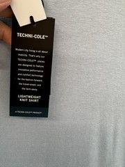 Kenneth Cole Medium Active Tech T-Shirt Sky Blue Stretch NWT